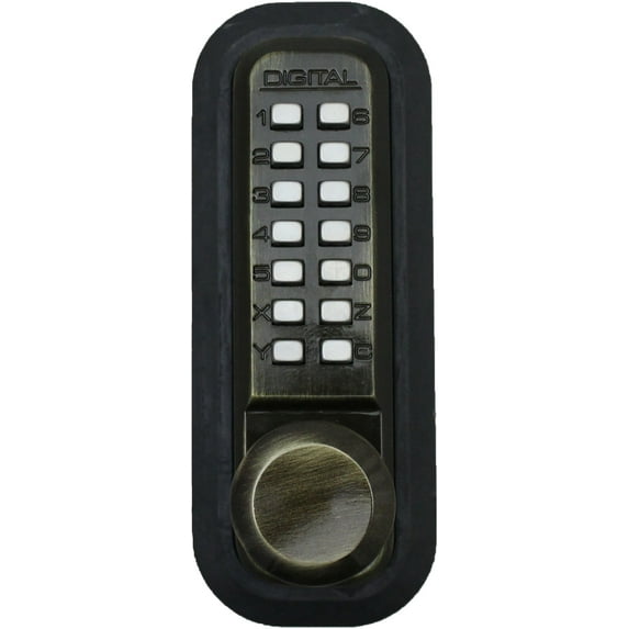 Lockey 2830 2000 Series Keyless Entry Single Combination Knob Set - Brass
