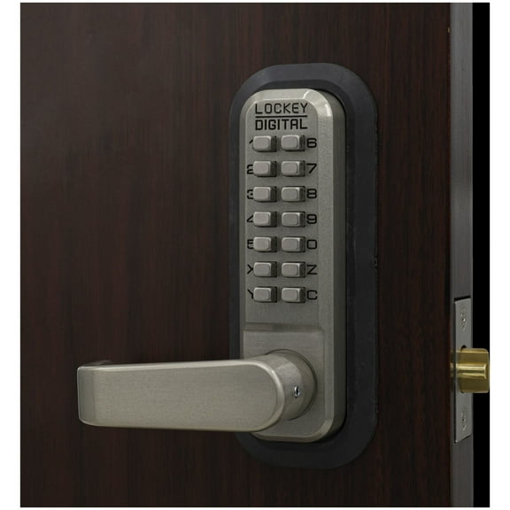 Lockey 2835-SN-DC Mechanical Keyless Lock With Passage Function Double Sided Combination - Satin Nickel