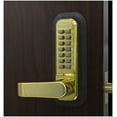 thumbnail image 1 of Lockey 2835-BB Mechanical Keyless Lock With Passage Function - Bright Brass, 1 of 7