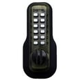 thumbnail image 1 of Lockey M-210-AB-EZ Mechanical Keyless Deadbolt Ez Mount Plate Lock - Antique Brass Finish, 1 of 7