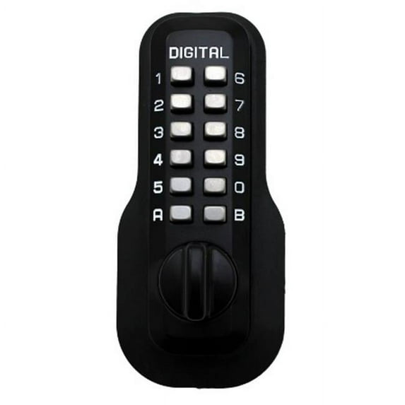 Lockey M-230-JB Mechanical Keyless Lock Janitor Function - Jet Black