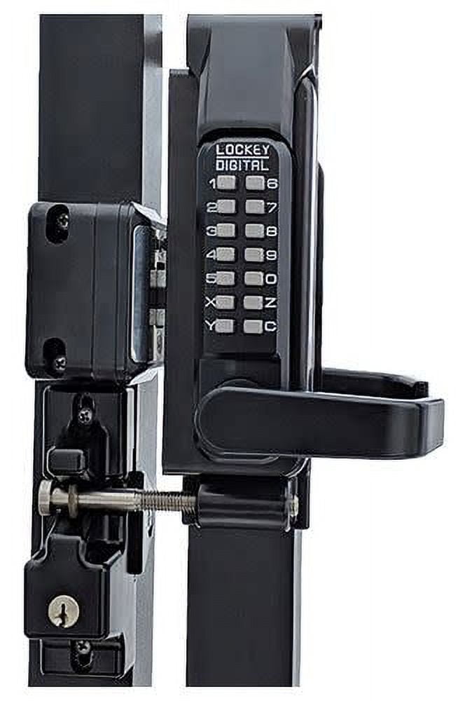 Jet Black Marine Grade Double Combination Gate Lock