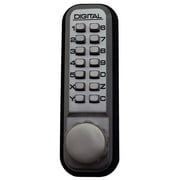 Open Box Lockey USA 2200SN Surface Mount Lock, Satin Nickel, Keypad, Retractable, Keyless