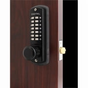 Lockey USA 3830-DC JB-MG Jet Black & Marine Grade Double Combination Mechanical Keyless Lever Lock with Passage Function - Jet Black & Marine Grade