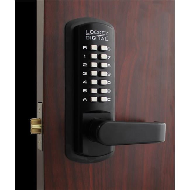 Lockey USA 3835 JB-MG Jet Black & Marine Grade Mechanical Keyless Lever ...