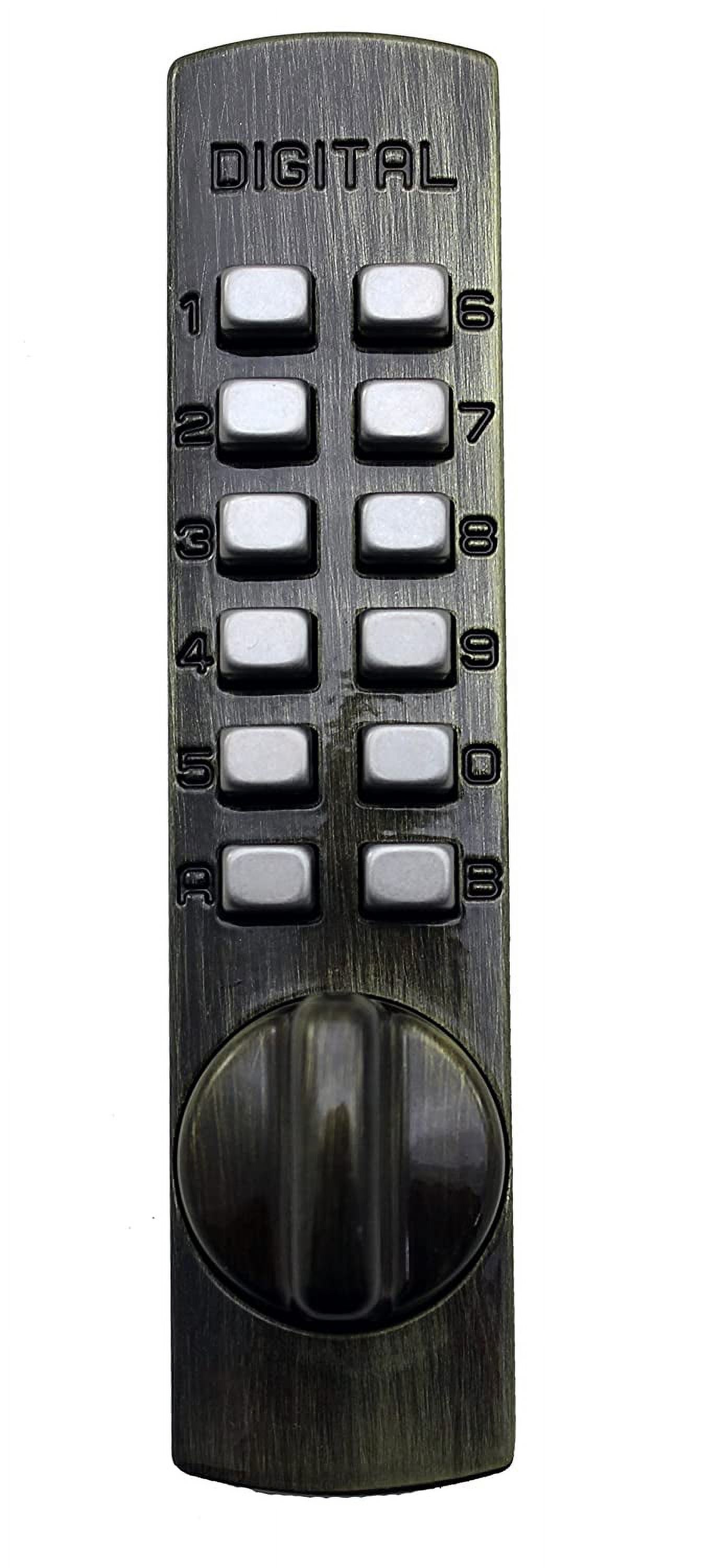Lockey USA C120AB Surface Mount Slide Bar Lock, Antique Bronze, Keypad