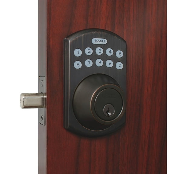 Lockey E-915 E Digital Series Keyless Entry Single Cylinder Electronic Deadbolt - Bronze