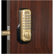 Lockey USA M210-EZ SB Satin Brass Mechanical Keyless Digital Combination Deadbolt Lock