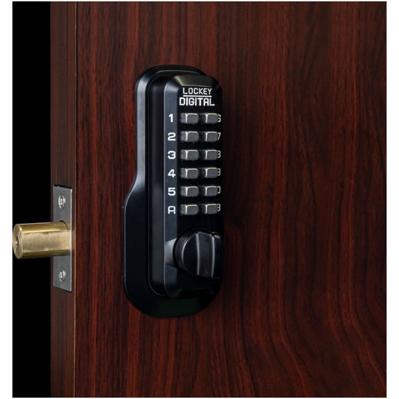 Lockey M210JBMGDC M Series Keyless Entry Double Combination Mechanical Deadbolt - Black