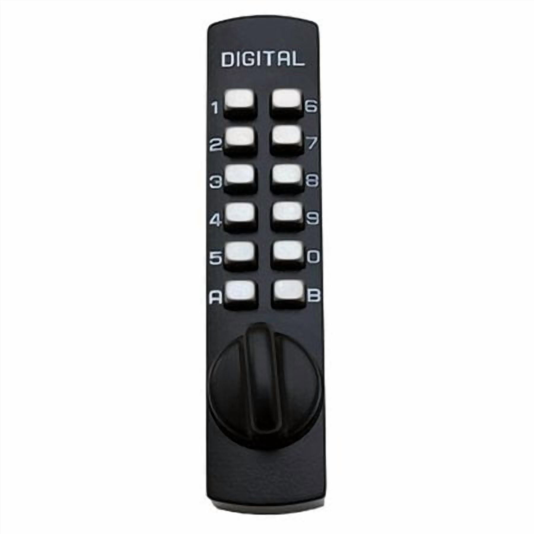 LockeyUSA C-120-JB Keyless Low-Profile Surface Mount Deadbolt for Childproofing, Jet Black