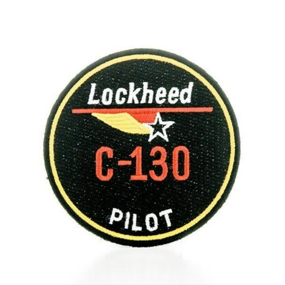 Lockheed C-130 Hercules Pilot Embroidered Patch, 3 1/2" PAT-0101