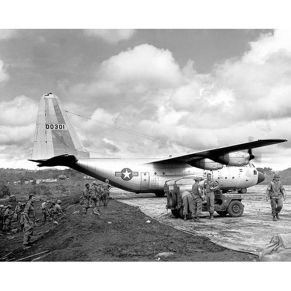 Lockheed C-130 Hercules Style -1 - 20x30 Inch Laminated Aviation Poster - Stunning Detail and Bold Colors