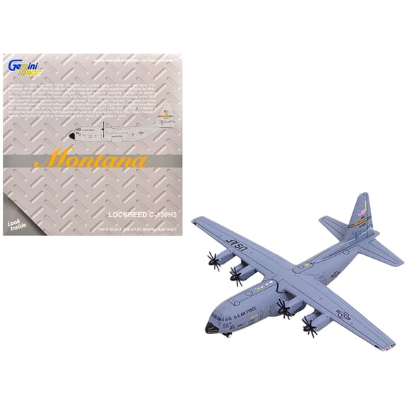 Lockheed C-130H3 Hercules Transport Aircraft "Montana Air National Guard" US Air Force 1/400 Diecast Model by GeminiJets