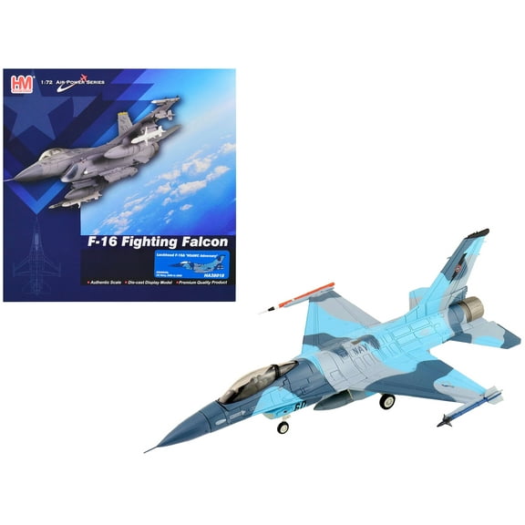 Lockheed F-16A Fighting Falcon Fighter Aircraft "NSAWC Adversary" (2006-2008) US Navy 1/72 Diecast Model by Hobby Master