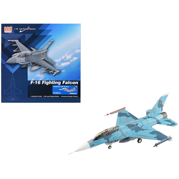 Lockheed F-16B Fighting Falcon Fighter Aircraft "Top Gun 04" US Navy "Air Power Series" 1/72 Diecast Model Hobby Master