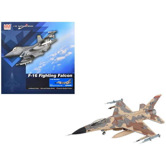 Lockheed F-16C Fighting Falcon Fighter Aircraft "85-474 Rockslide 706th Aggressor Squadron" United States Air Force "Air Power Series" 1/72 Diecast Model by Hobby Master