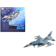 Lockheed F-16C Fighting Falcon Fighter Aircraft Blue Splinter, Eielson AFB US Air Force 1/72 Diecast Model by Hobby Master