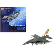 Lockheed F-16CM Fighting Falcon Fighter Aircraft "Tiger Tiger 1" 2023 US Air Force 1/72 Diecast Model by Hobby Master