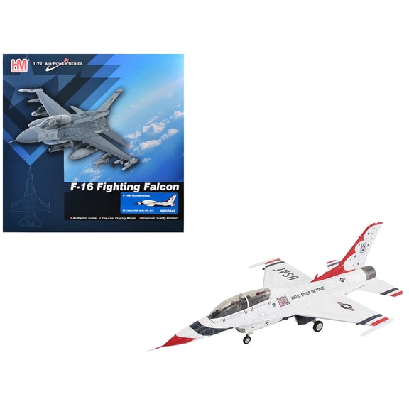 Lockheed F-16D Fighting Falcon Fighter Aircraft United States Air Force "Air Power Series" 1/72 Diecast Model Hobby Master