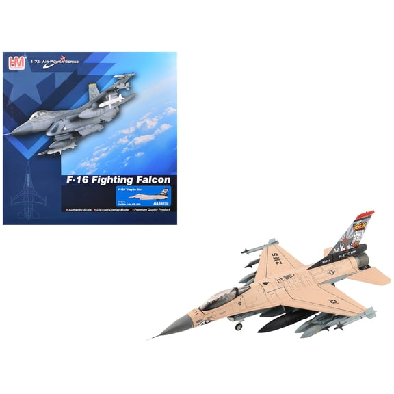 Lockheed F-16V Fighting Falcon Fighter Aircraft "Luke AFB" (2025) US Air Force 1/72 Diecast Model by Hobby Master
