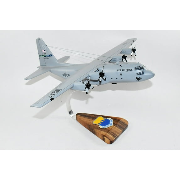 Lockheed Martin® C-130E Model, 43rd Airlift Wing, Mahogany, 1/74 (21") Scale Model