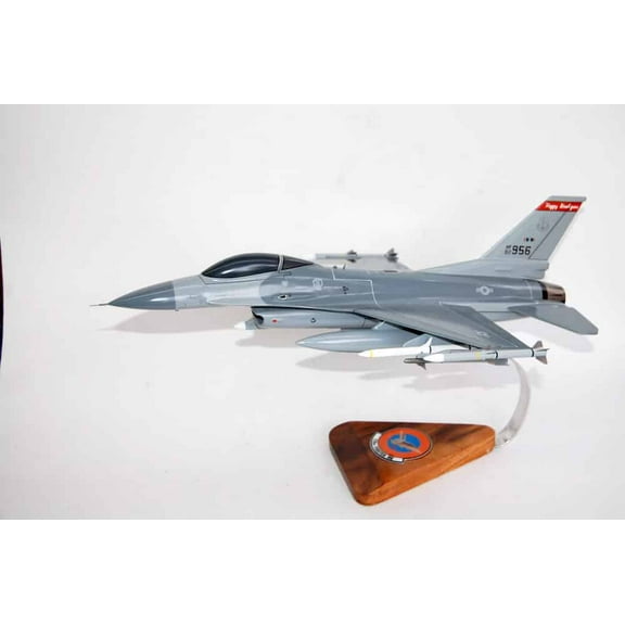 Lockheed Martin® F-16 Fighting Falcon®, 178th Fighter Squadron, 18" Mahogany Scale Model
