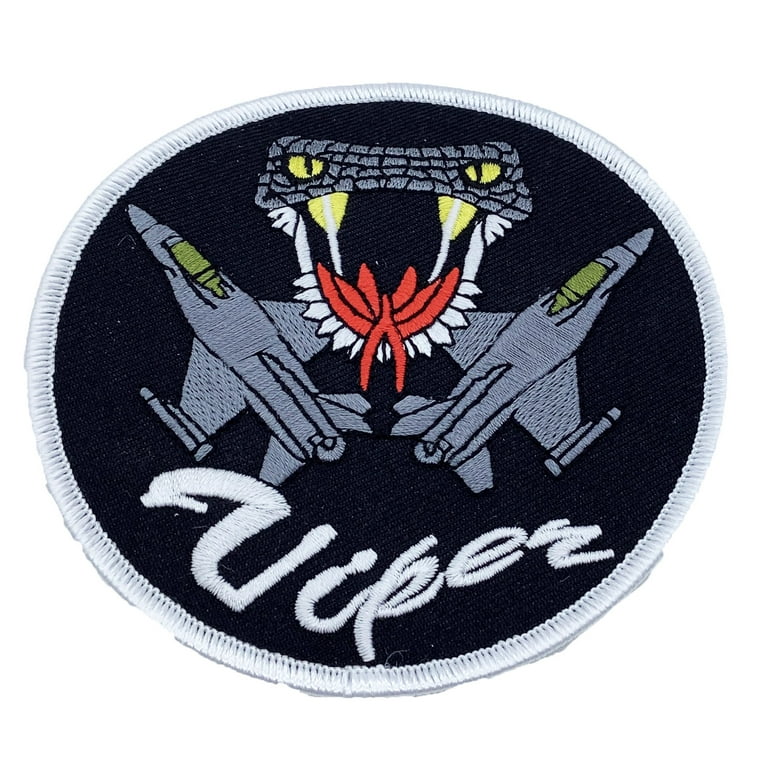 在韓米軍ウルフパックパッチ5枚　F-16 Fiend Viper D Lockheed Martin® F-16 Viper Patch – Plastic Backing/Sew on