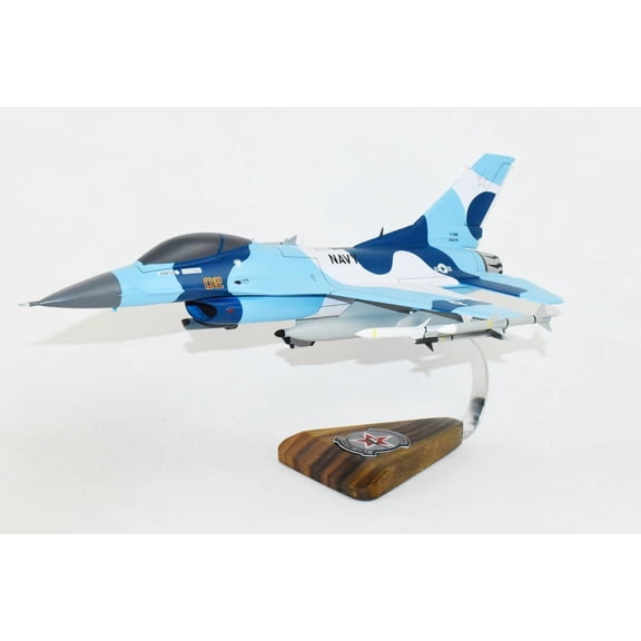 Lockheed Martin® F-16N Fighting Falcon®, VF-126 Pacific Fleet Adversary, 18" Mahogany Scale Model