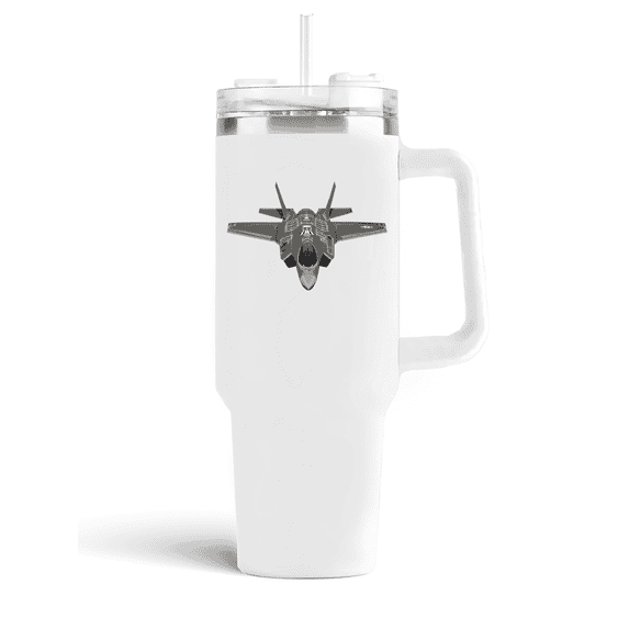 Lockheed Martin F-35 Lightning II 40 oz White Ceramic Mugs