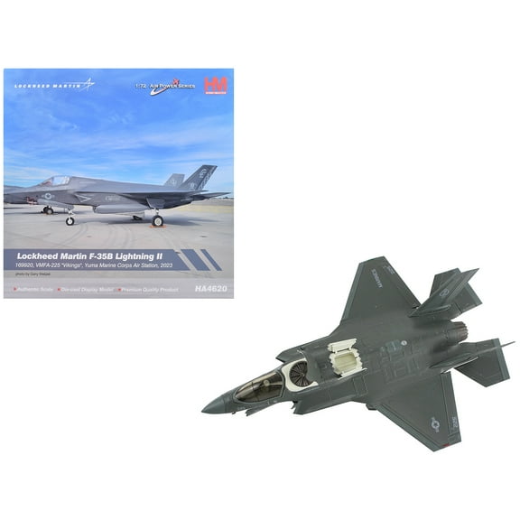 Lockheed Martin F-35B Lightning II Aircraft "VMFA-225 Vikings" (2023) US Marine Corps 1/72 Diecast Model by Hobby Master