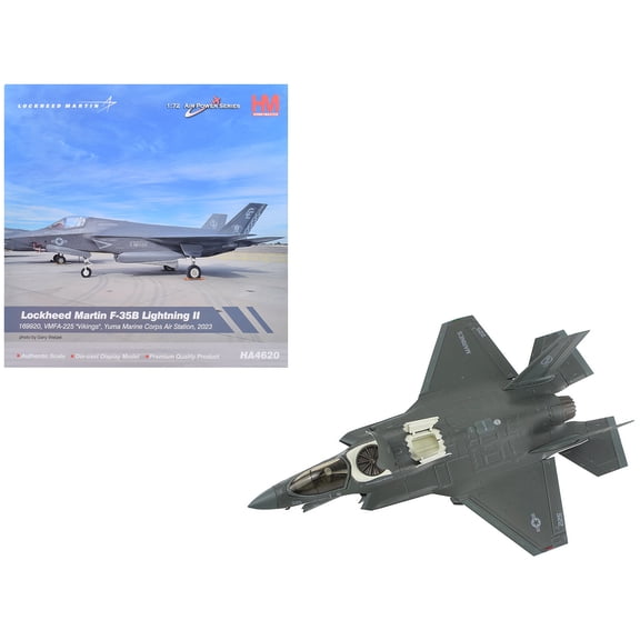 Lockheed Martin F-35B Lightning II Aircraft "VMFA-225 Vikings Yuma Marine Corps Air Station" (2023) United States Power Series" 1/72 Diecast Model by Hobby Master