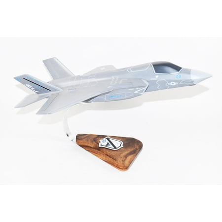 Lockheed Martin F-35B Lightning II, VMFA-214 Black Sheep, 18in Mahogany Model