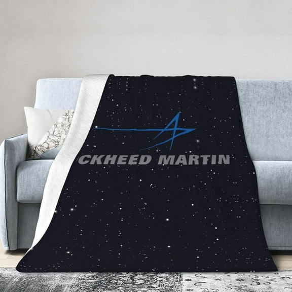 Lockheed Martin Fleece Blanket, Very Soft Microfiber Flannel Blanket for Couch Warm and Cozy for All Seasons