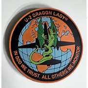 Lockheed Martin® U-2 Dragon Lady® PVC Patch, 3"with Hook and Loop