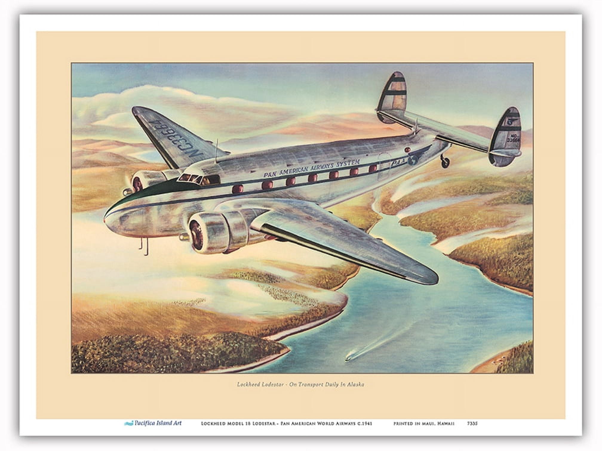 Lockheed Model 18 Lodestar - Pan American World Airways - Vintage ...
