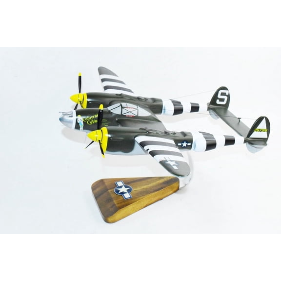 Lockheed® P-38 Lightning®, California Cutie 55th FS, 20th FG, Mahogany Scale Model