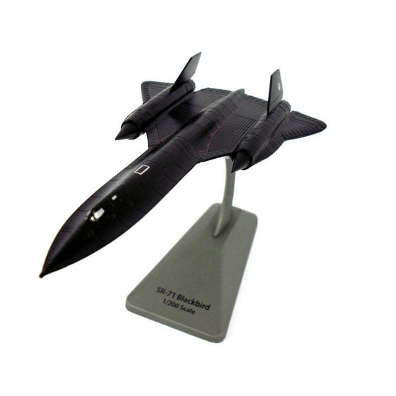 Lockheed SR-71 Blackbird Spy Plane 1/200 Scale Diecast Metal Model