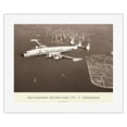 thumbnail image 1 of Lockheed Super G L-1049 Constellation - New York to London 1955 - Vintage Aviation Poster by Clyde Sunderland - Fine Art Rolled Canvas Print 16in x 20in, 1 of 4