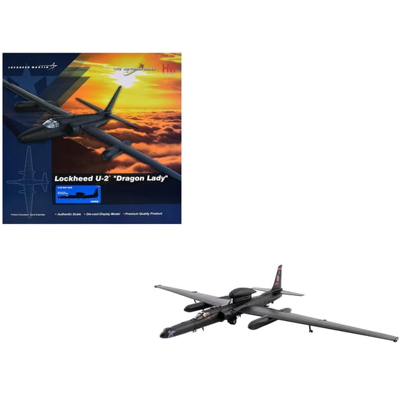Lockheed U-2S Dragon Lady Aircraft "Royal International Air Tattoo" (2025) US Air Force 1/72 Diecast Model by Hobby Master