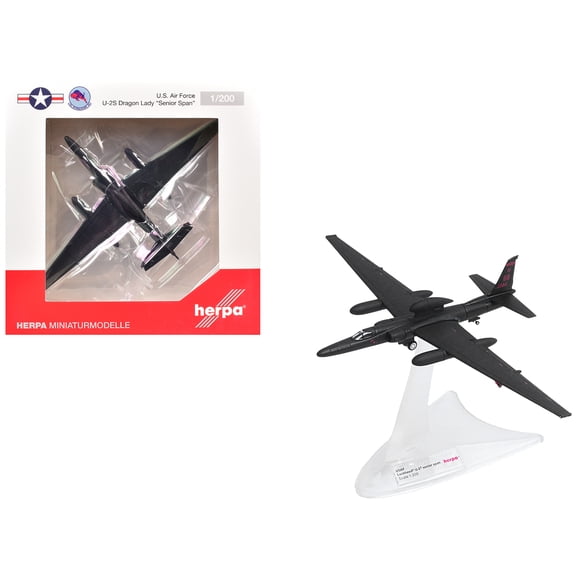 Lockheed U-2S Dragon Lady Aircraft "Senior Span 99th Reconnaissance Squadron" US Air Force 1/200 Diecast Model Airplane by Herpa