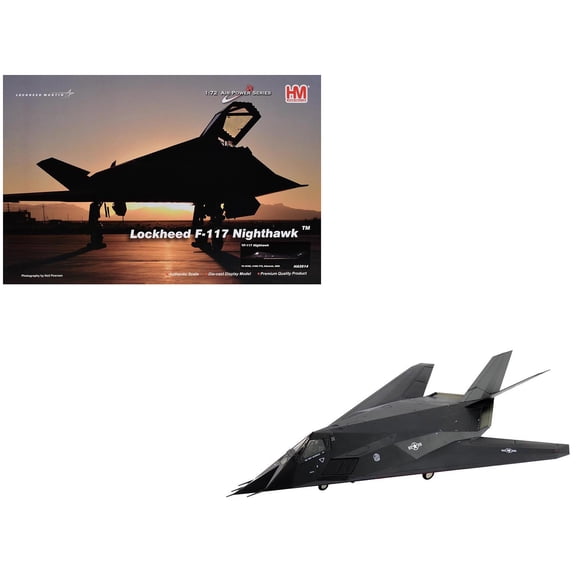 Lockheed YF-117 Nighthawk Stealth Aircraft "Edwards AFB" (2005) United States Air Force 1/72 Diecast Model by Hobby Master