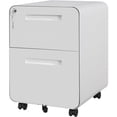 Locking 2 Drawer File Cabinet, Mobile Rolling Filing Cabinet Under Desk ...