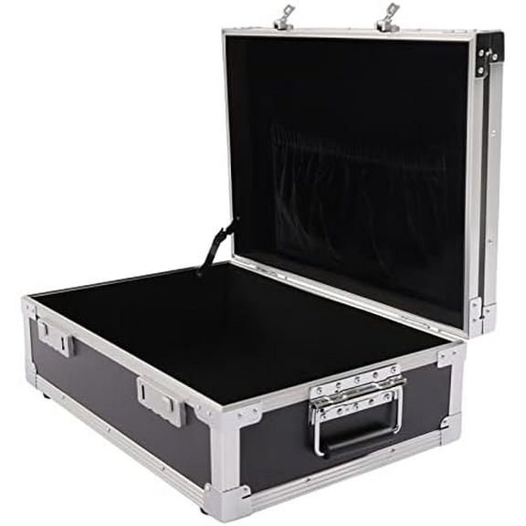 Locking Aluminum Storage Trunk, Lockable Dorm Storage Trunk, Aviation Case with Combination Lock for Personal Items/Cash/Laptop$$Office