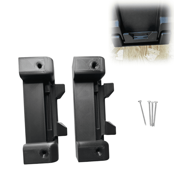 Locking Base Plate for DeWalt Toughsystem 2.0 Tool Box, Secure Truck Bed Mounting Base, Anti-Movement Storage Platform for Jobsite and Van Organization, 2PCS