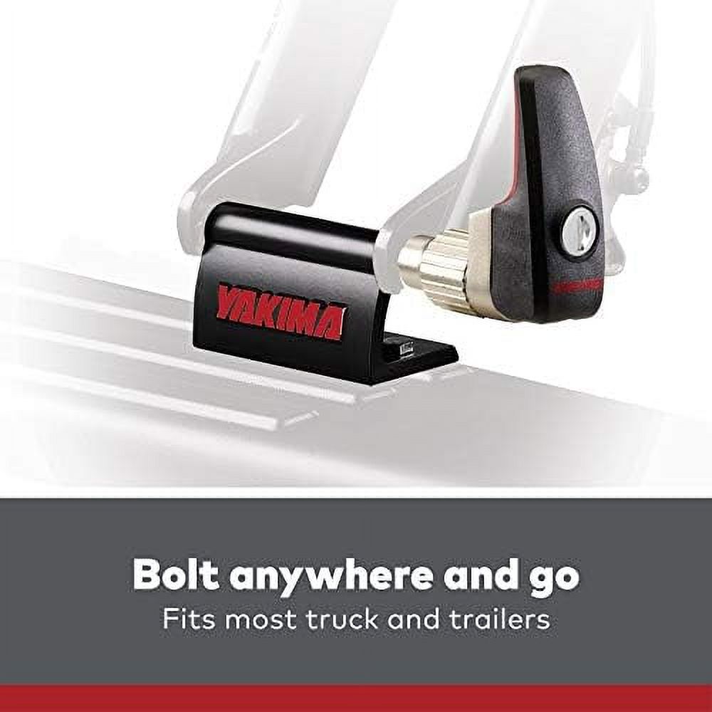 Locking Blockhead Permanent Locking Fork Mount Bike Rack For Transporting Bikes On Trucks And