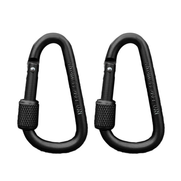 Locking Carabiner Aluminum Alloy Carabiner Keychains Hook Clip D-shaped Buckle