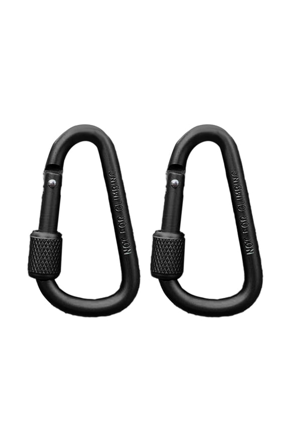Locking Carabiner Aluminum Alloy Carabiner Keychains Hook Clip D-shaped Buckle