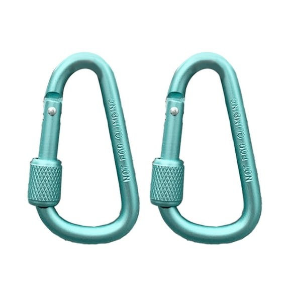 Locking Carabiner Aluminum Alloy Carabiner Keychains Hook Clip D-shaped Buckle