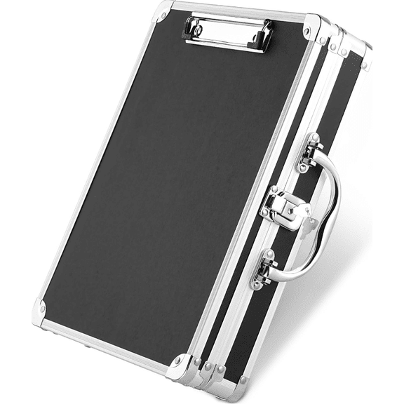 Locking Clipboard Storage Box Heavy Duty Clipboard with Storage Aluminum New