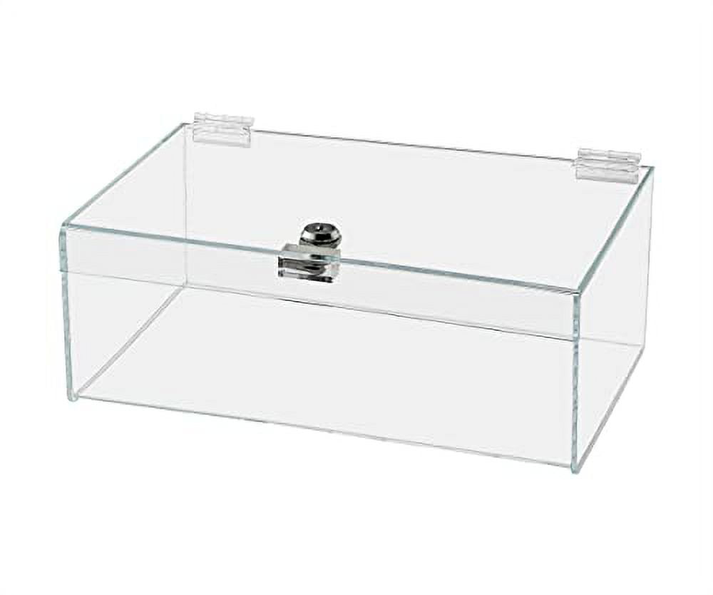 Locking Display Case with Keys 12" x 9" x 5" Clear Countertop